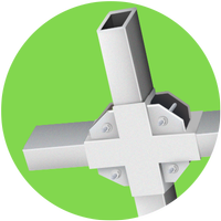 Теплица Каплевидная 40х20 - ширина 3 м - Надежные крепления краб-система на 4 болта