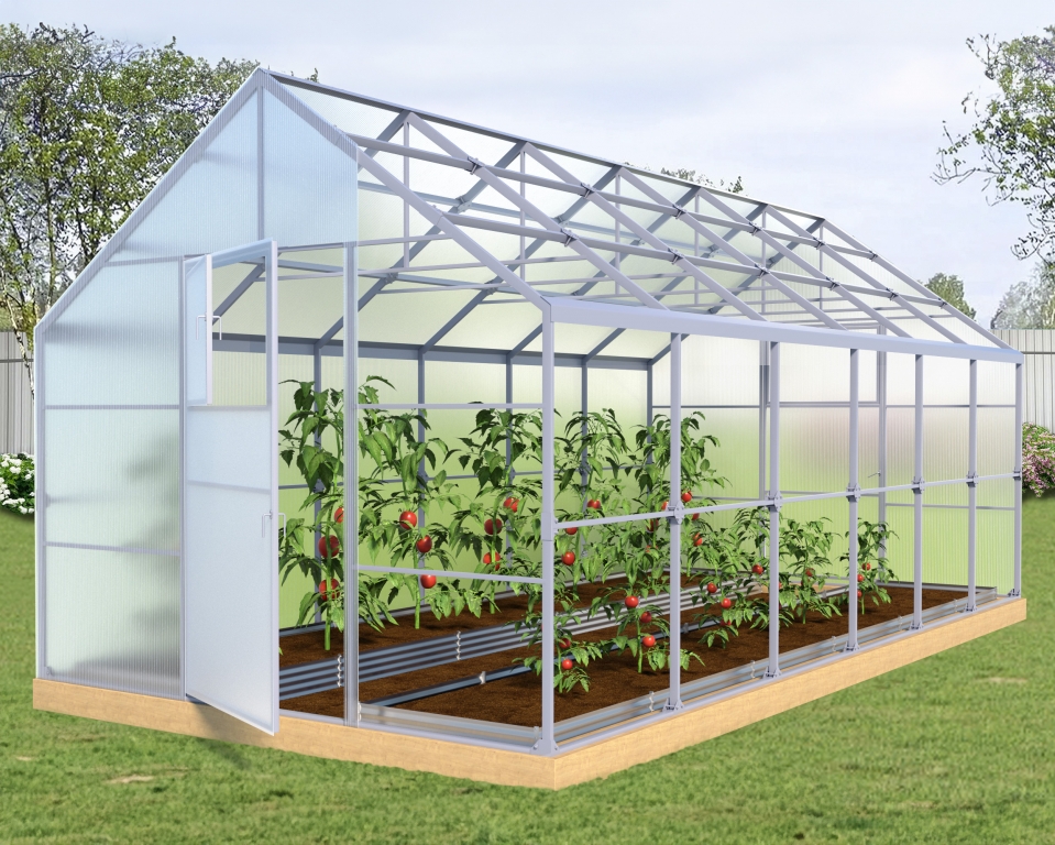 Теплица Двускатная 40х20 - ширина 3.5 м в Новосибирске