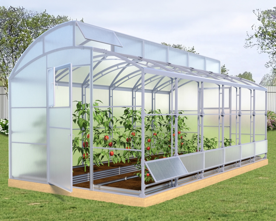 Теплица Миттлайдер 40х20+20х20 - ширина 3.5 м в Новосибирске