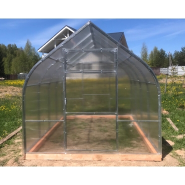 Теплица Каплевидная 40х20 - ширина 2.5 м в Новосибирске