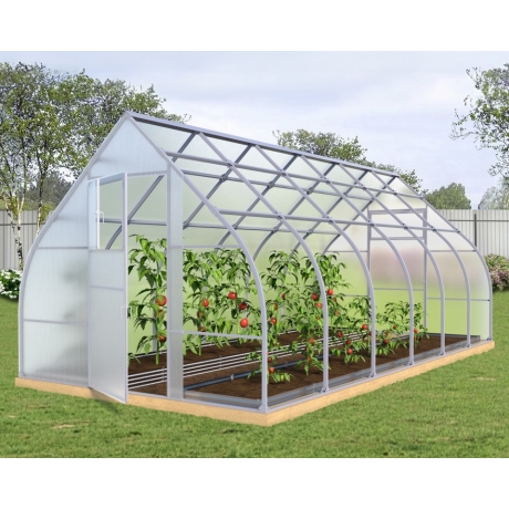 Теплица Каплевидная 40х20 - ширина 2.5 м в Новосибирске