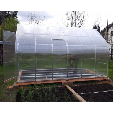 Теплица Каплевидная 40х20 - ширина 2.5 м в Новосибирске