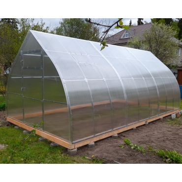 Теплица Каплевидная 40х20 - ширина 3 м в Новосибирске