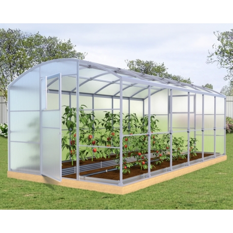 Теплица Прямостенная 40х20 - ширина 3.5 м в Новосибирске