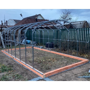 Теплица Прямостенная 40х20 - ширина 3.5 м в Новосибирске