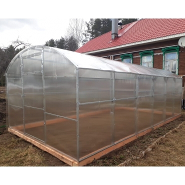 Теплица Прямостенная 40х20+20х20 - ширина 3.5 м в Новосибирске