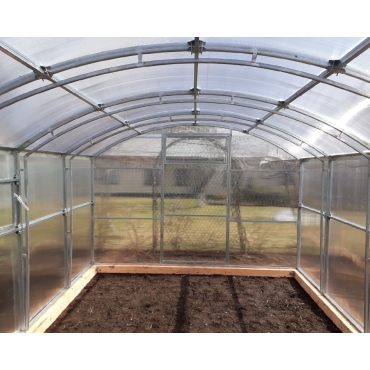 Теплица Прямостенная 40х20+20х20 - ширина 3.5 м в Новосибирске