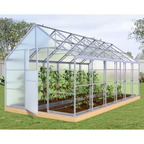 Теплица Двускатная 40х20+20х20 - ширина 2.5 м в Новосибирске