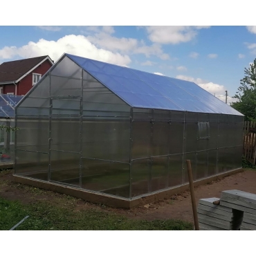 Теплица Двускатная 40х20+20х20 - ширина 3.5 м в Новосибирске